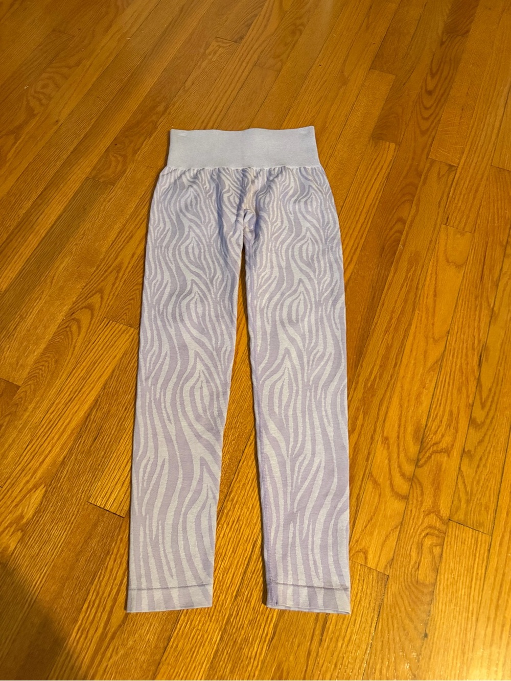 NVGTN lavender zebra print seamless leggings size small